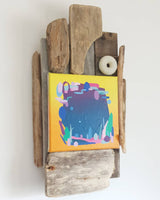 View Finder, painting and found wood
